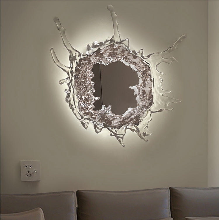 Creative Water Spray Vanity Mirror Wall Lamp