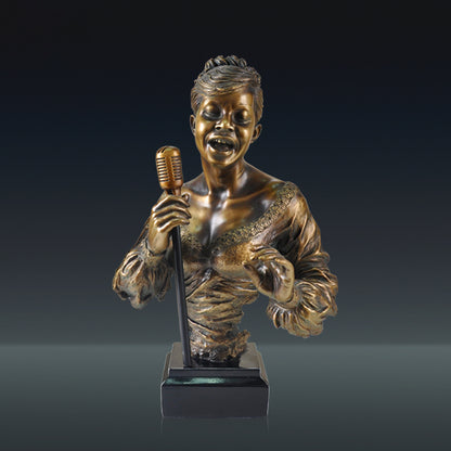 Music  Statue Resin Cold Cast Copper Artwork