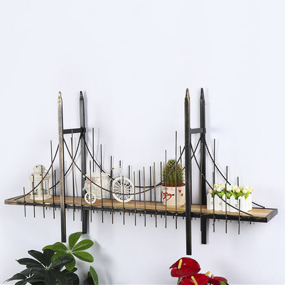 American Retro Bridge Shelving Wall Decoration Wall Hanging