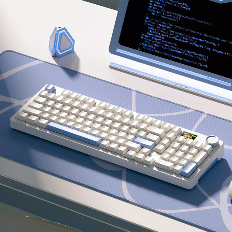 Tri-mode Bluetooth Hot-swappable Wireless Mechanical Keyboard