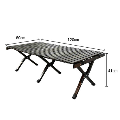 Ensemble table et chaises de rouleaux de poulet d'extérieur, portables