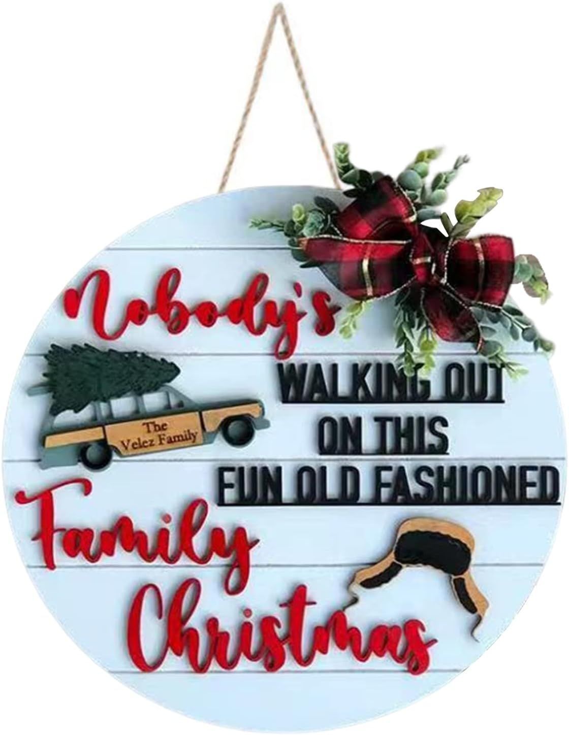 Front Door Sign Christmas Decorations Garland Party Supplies Crafts Door Listing