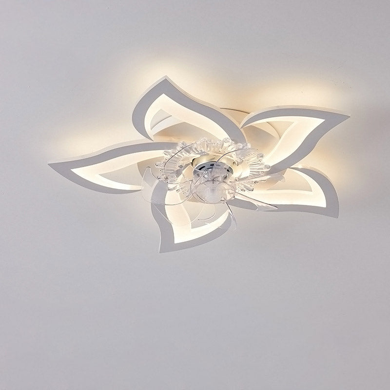 Lumière de salon simple et moderne, nouvelle lumière de ventilateur de plafond de chambre à coucher silencieuse