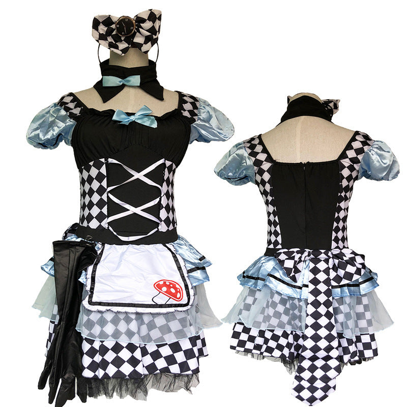 Uniforme d'Alisha fantaisie d'Halloween