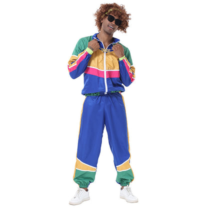 Halloween Retro Disco Baseball Uniform Stage Performance Costume