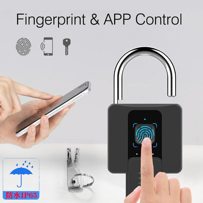 Eight Language APP Waterproof Intelligent Fingerprint Lock