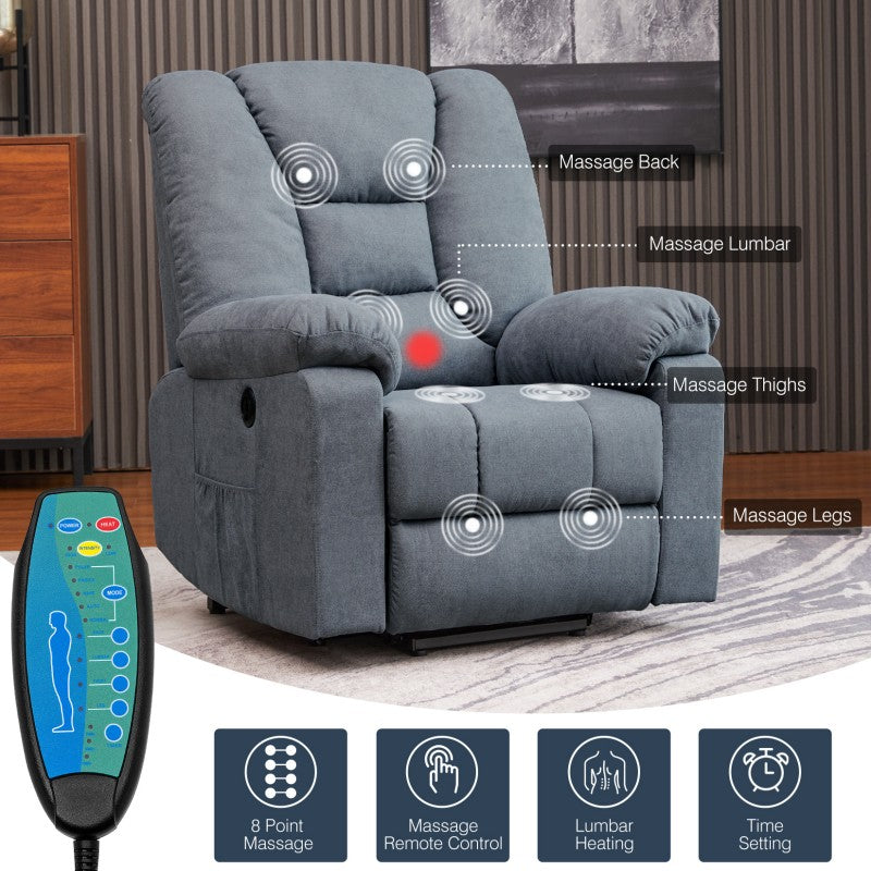 Massage électrique simple, fauteuil inclinable multifonctionnel, salon, chambre à coucher