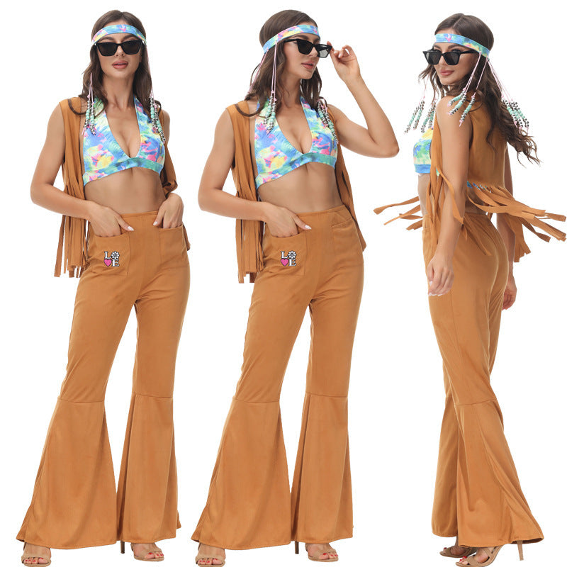 70s Vintage Disco Hip-hop Prom Costume For Halloween