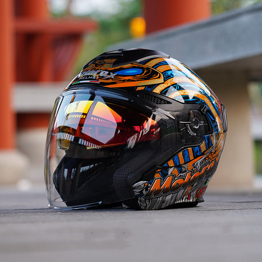 Personalized Double-lens Motorcycle Helmet Riding