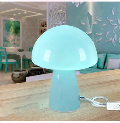 Lazy Induction Touch Children's Mushroom Lamp Bedroom Bedside Table Lamp