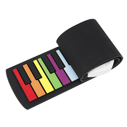 49 teclas arcoíris portátil mano rollo Piano principiante órgano electrónico juguete Color mano rollo Piano