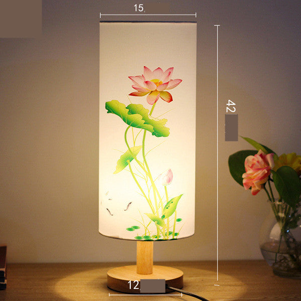 Modern New Chinese Bedroom Bedside Table Lamp