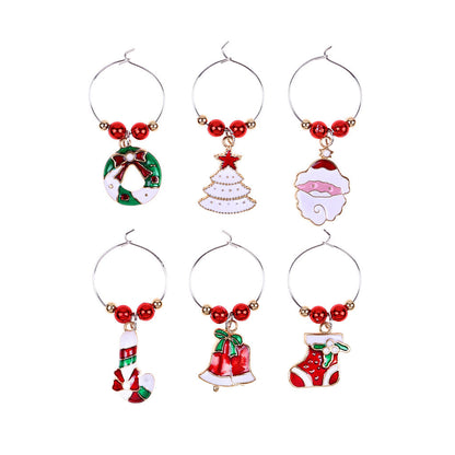 Christmas Home Wine Glass Decorative Ring