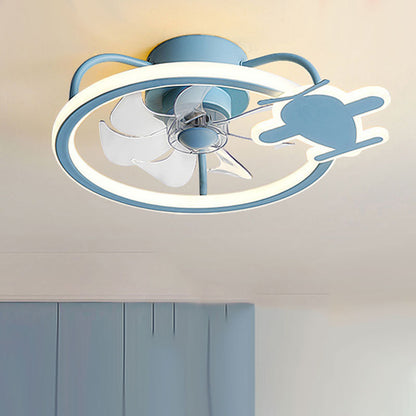 Lampe de ventilateur de chambre montée au plafond pour enfants