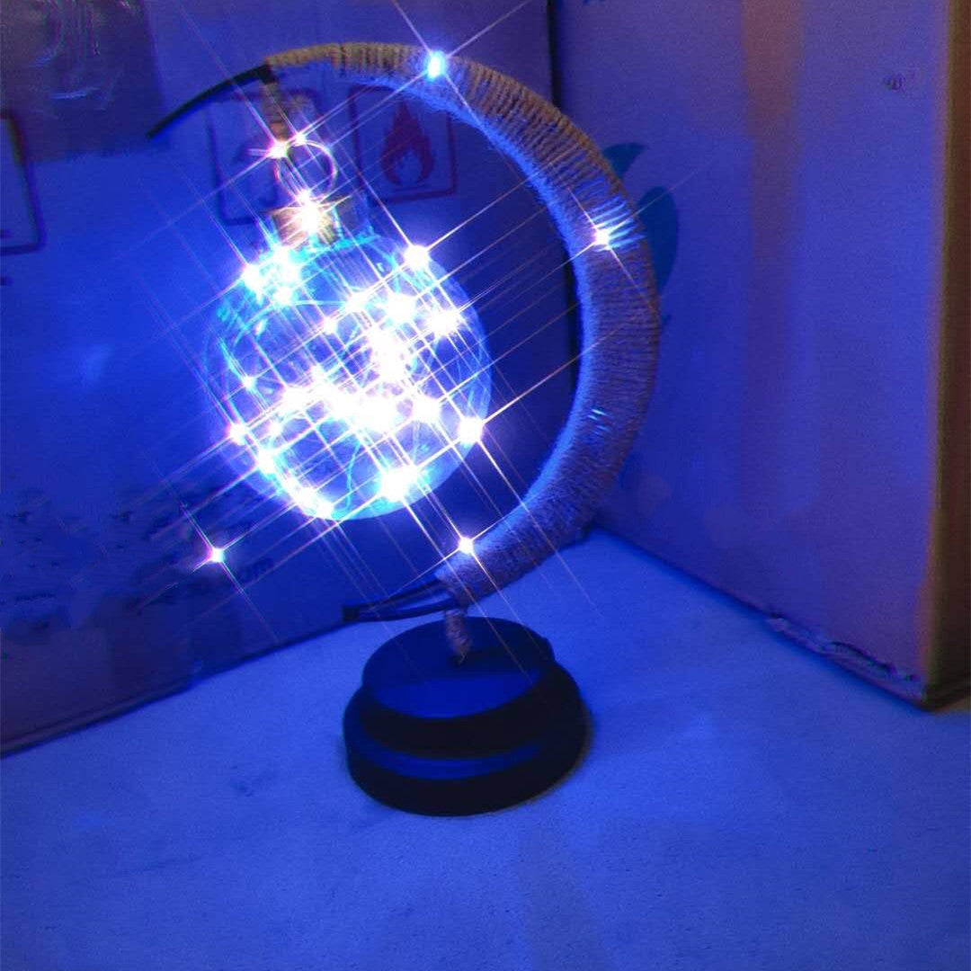 Lampe LED en forme de boule de lune, boule de vœux en forme de cœur pour fille