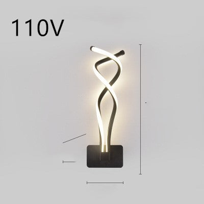 Lampe murale led nordique minimaliste, lampe de chevet pour chambre à coucher