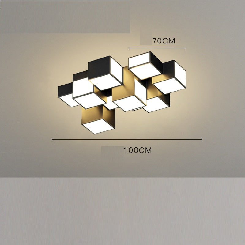 Lámpara de techo de nuevo estilo de geometría creativa en la sala de estar