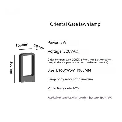 Lámpara de césped exterior impermeable LED paisaje