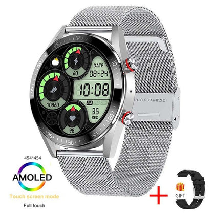 Appel Bluetooth montre intelligente musique fréquence cardiaque pression artérielle écran toujours lumineux