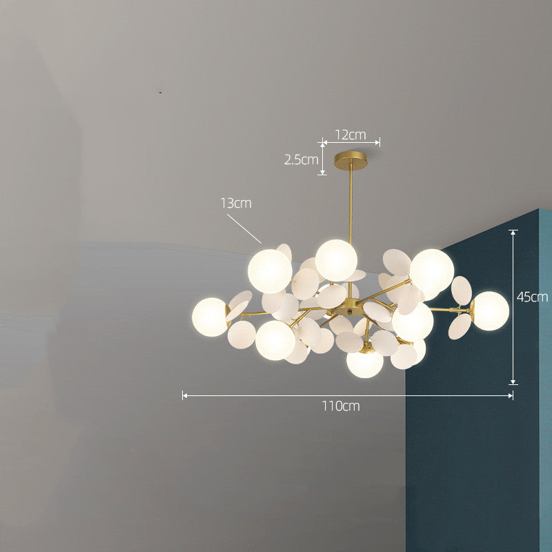 Lustre nordique moderne minimaliste, éclairage de chambre à coucher pour salon