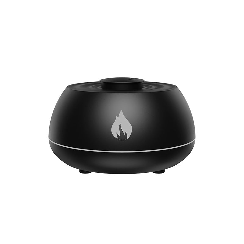 Humidificateur de flamme diffuseur d'aromathérapie 7 couleurs lumière humidificateur d'air domestique 130ML USB diffuseur d'huile essentielle de parfum de pièce