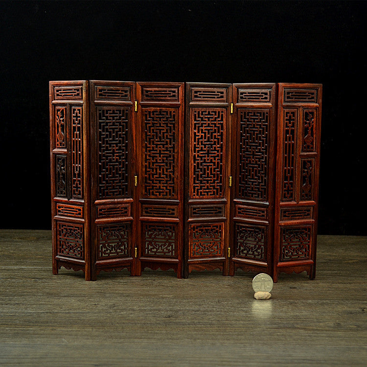 Muebles en miniatura modelo caoba armario mesa taburete