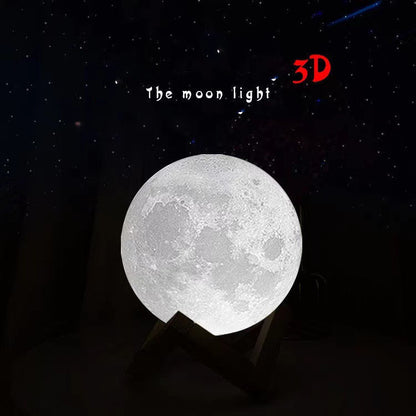 Lámpara de mesa de noche de luna con impresión 3D, regalo chino para el día de San Valentín