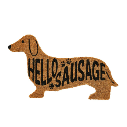 Tapis anti-poussière de porte de chien de saucisse mignon créatif