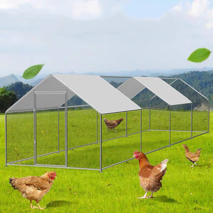 Steel Pipe Construction For Outdoor Chicken Coops For Rain-proof Roofing Homes