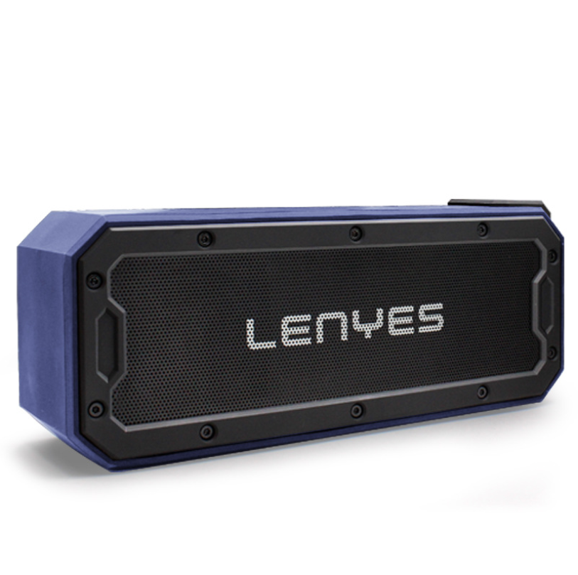 Cold lion (Lenyes) Altavoz Bluetooth negro envolvente de 360 ​​grados altavoz inalámbrico/estéreo resistente al agua y a los golpes