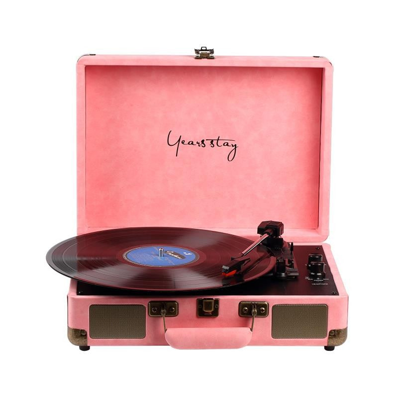 Leather Case Bluetooth Phonograph Turntable