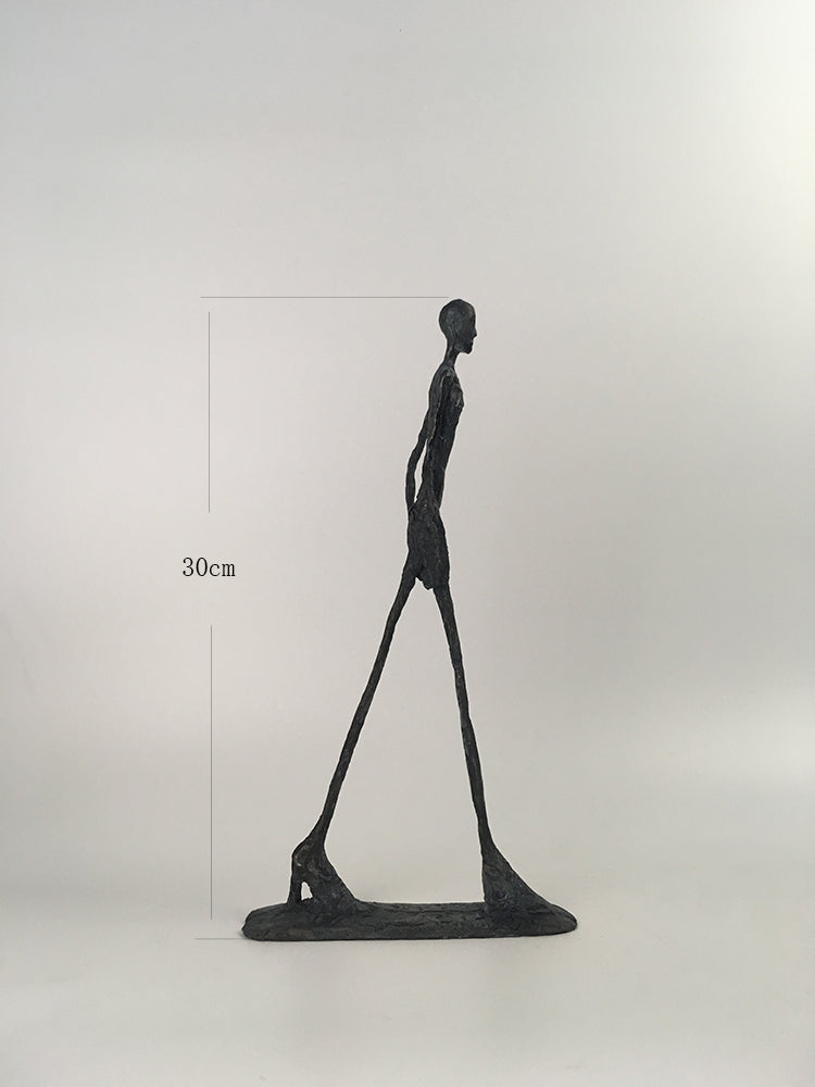 Giacometti – Sculpture minimaliste en Bronze, mobilier de luxe léger, décoration de salon d'hôtel