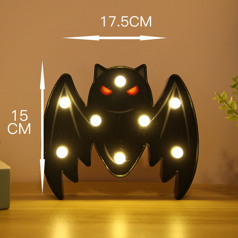 Lumières LED de décoration pour Halloween, citrouille, araignée, chauve-souris, crâne, décoration extérieure pour salle de modélisation, décoration de fête d'halloween