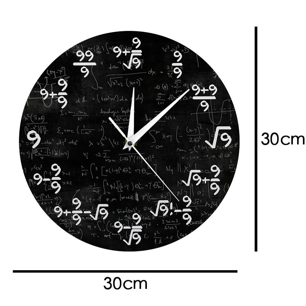 Reloj de pared de matemáticas de moda para el hogar