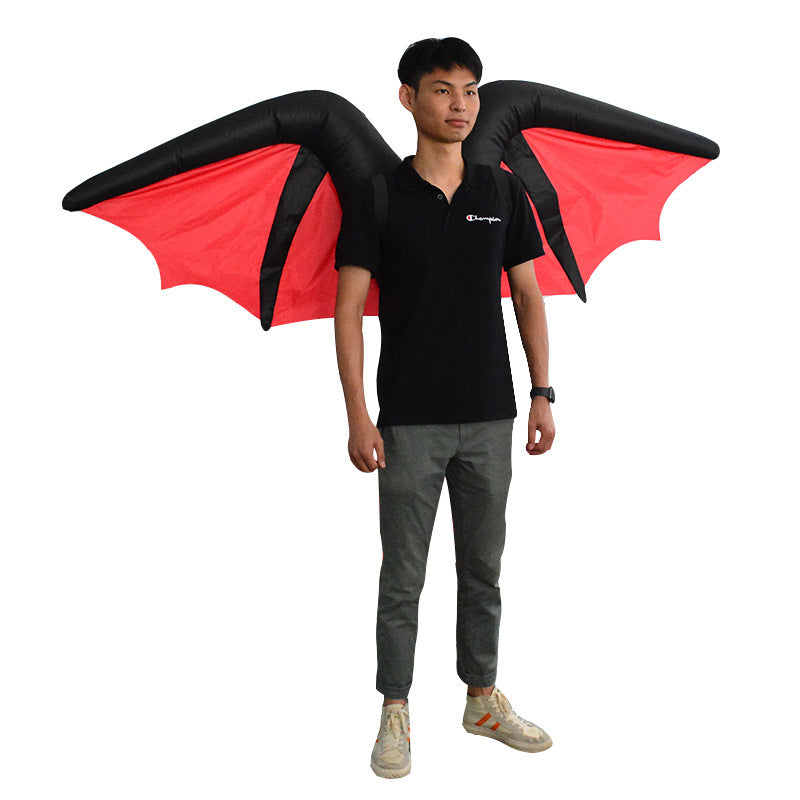 Traje inflable de ala de demonio de Halloween 