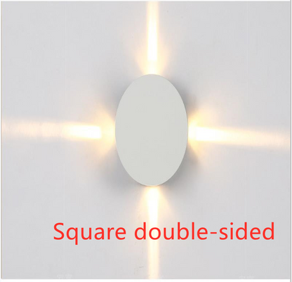 Modern simple square round LED aluminum wall light