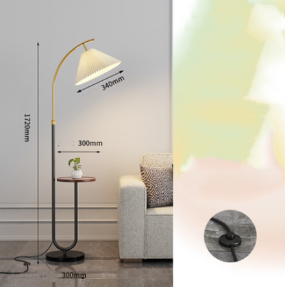 Pleated Floor Lamp Nordic Living Room Bedroom Wireless Charging Model