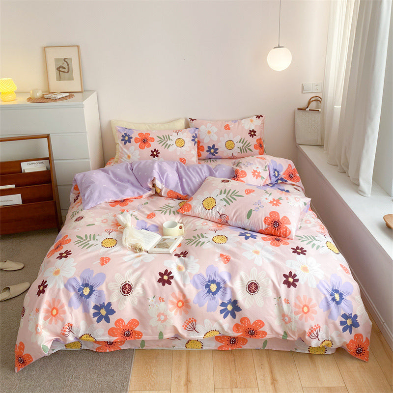 Four-piece Cotton Bed Sheet And Quilt Cover