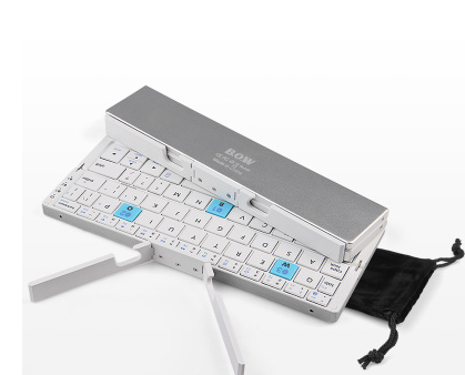 Mini clavier sans fil Bluetooth pliant à trois