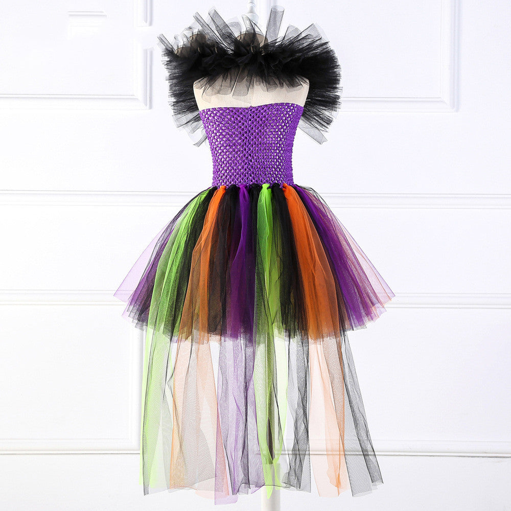 Robe de sorcière d'Halloween pour fille