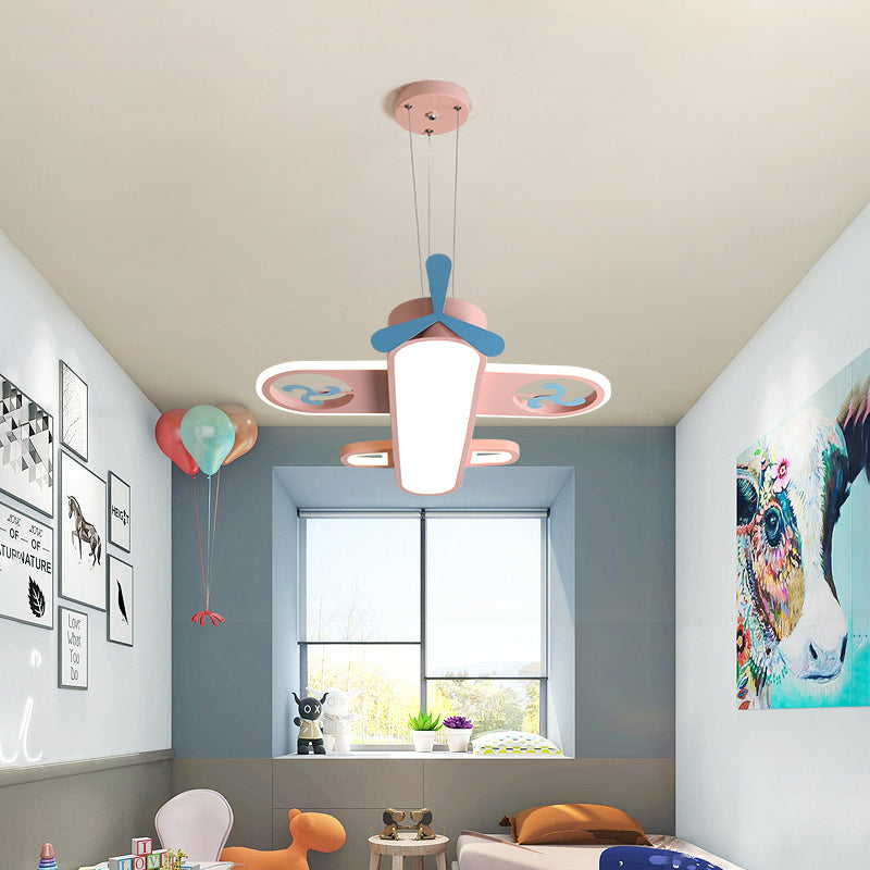 Children's Room Plane Light Led Cartoon Chandelier