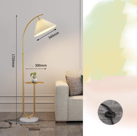 Pleated Floor Lamp Nordic Living Room Bedroom Wireless Charging Model