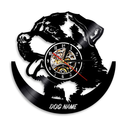 Cadeaux de race de chien d’horloge murale