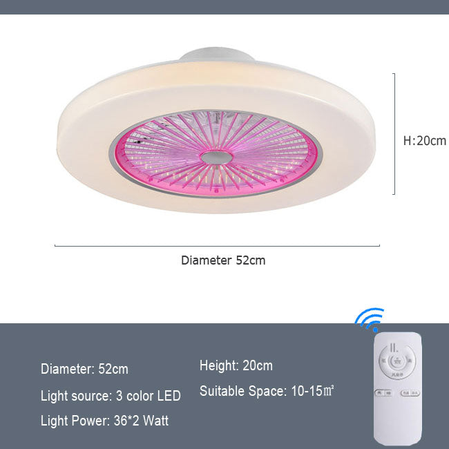 Maison moderne simple et calme avec ventilateur électrique