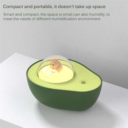 Avocado Mini Spray Humidifier USB Charging Night Light Portable Mist Sprayer For Home Car