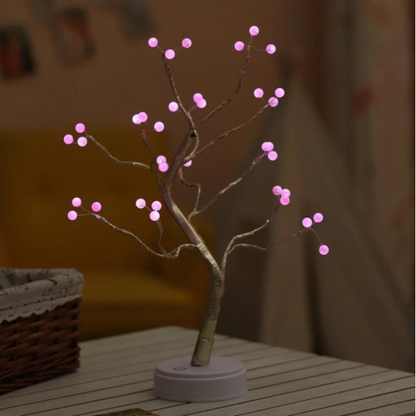 Arbre lumière interrupteur tactile perle étoile veilleuse