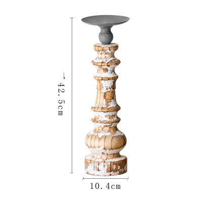 Poste de candelabro de madera para muebles americanos