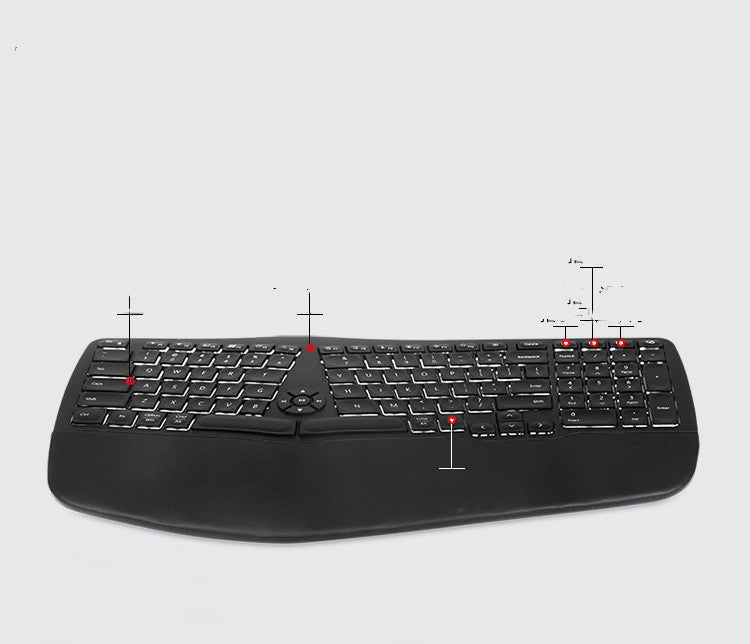 Colorido Gm902 inalámbrico Bluetooth ergonómico silencioso tijera pie portátil recargable 104 teclado