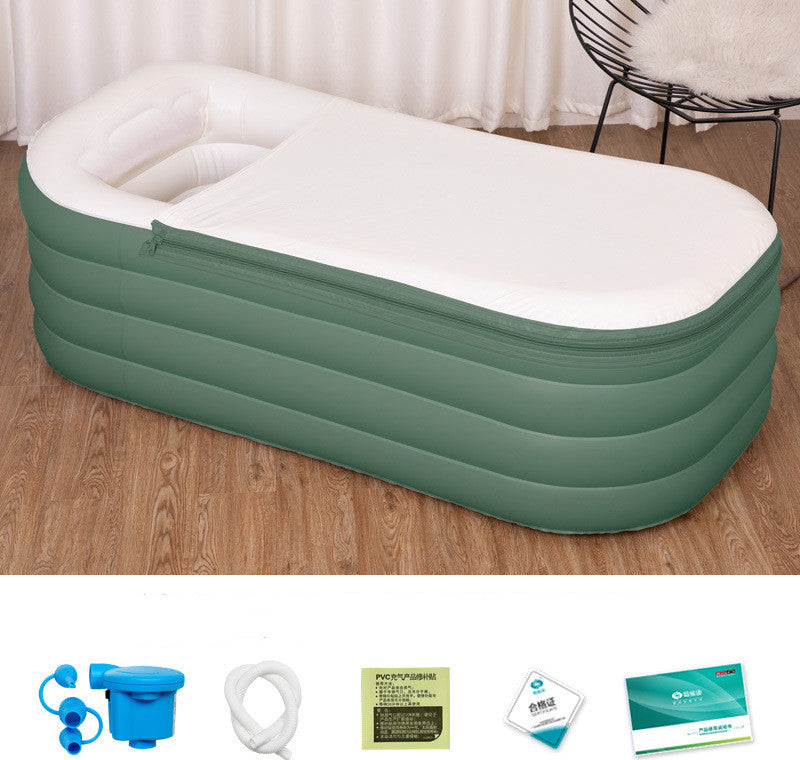 Bañera inflable plegable de cuerpo completo para adultos