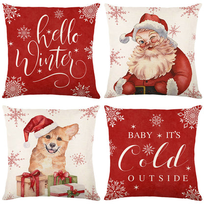 Home Living Room Decoration Christmas Pillow Cover